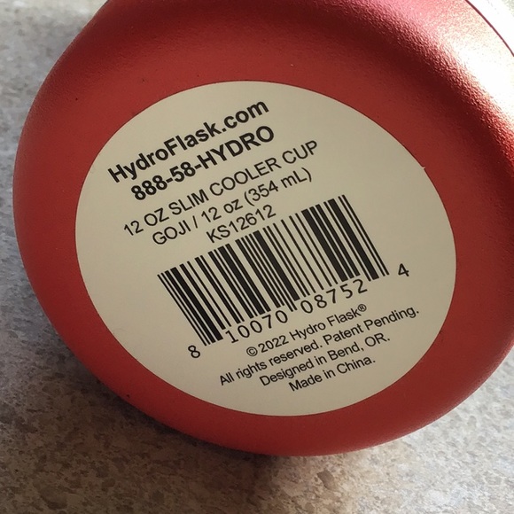 Hydro Flask red Slim Cooler Cup, 12 ounces - new with tags! - Picture 6 of 8